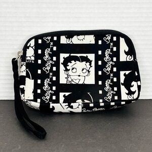 Betty Boop Black And White Cosmetic Makeup Bag